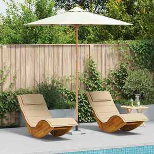 vidaXL Parasol de Grădină Alb crem 240 x 240 x 260 cm Bambus imagine