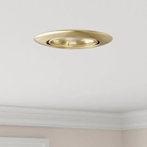 vidaXL Spotlights cu lumina reflectoarelor 6 pcs Auriu 9 x 9 cm Metal imagine