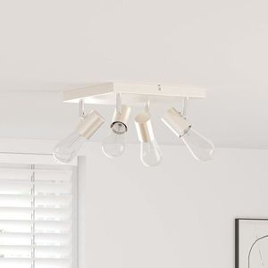 vidaXL Spot de tavan Nichel șlefuit 26.5 x 26 x 11.5 cm Oțel imagine