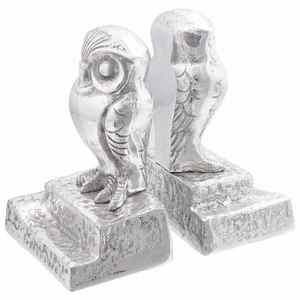 vidaXL Suporturi pentru cărți 2 pcs Argintiu 12 x 9 x 19 cm Aluminiu imagine