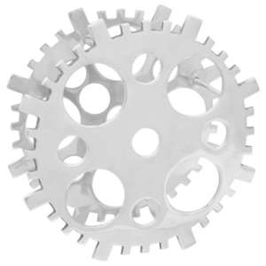 vidaXL Raft pentru vin Argintiu 39 x 39 x 14 cm Aluminiu imagine