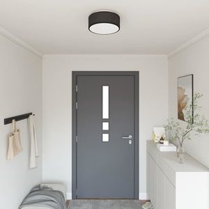 vidaXL Lampă de tavă Negru 30 x 13.5 cm țesătură imagine