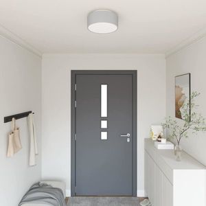 vidaXL Lampă de tavă Gri 30 x 13.5 cm țesătură imagine