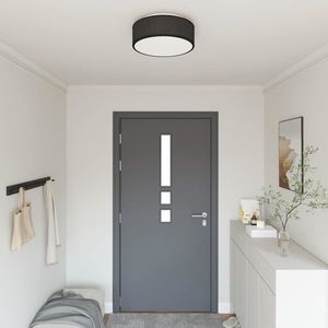 vidaXL Lampă de tavă Negru 38 x 13.5 cm țesătură imagine