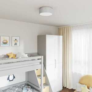 vidaXL Lampă de tavă Gri 30 x 13.5 cm țesătură imagine