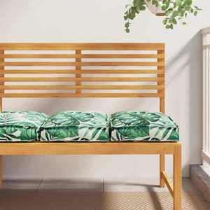 vidaXL Pernă pentru șezut din paleți 2 pcs model frunze 40 x 40 x 8 cm imagine