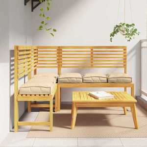 vidaXL Pernă pentru șezut din paleți 6 pcs Bej 40 x 40 x 8 cm imagine