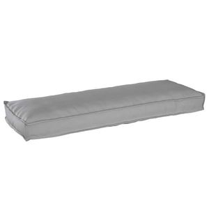 vidaXL Pernă pentru bancă din paleți Gri 120 x 40 x 8 cm Tafeta Oxford imagine