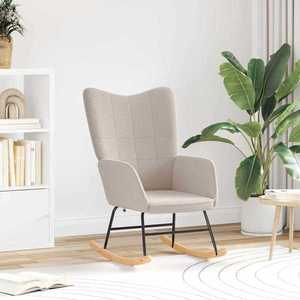 vidaXL Scaun balansoar Gri deschis Țesătura Sherpa imagine