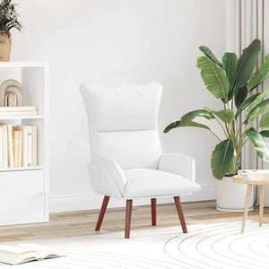 vidaXL fotoliu Alb 69 x 74 x 93 cm Piele artificiala imagine