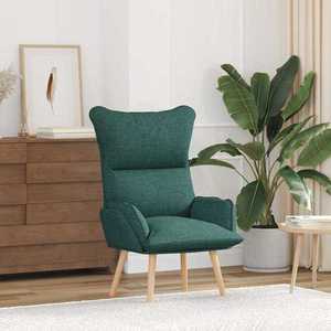 vidaXL fotoliu Verde închis 69 x 74 x 93 cm Țesătura Sherpa imagine