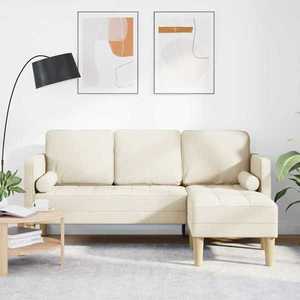 vidaXL Set de canapea Pânză 173 x 131 x 67 cm țesătură imagine