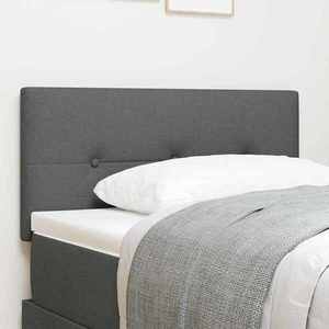 vidaXL Tăblie cap cu headboard Gri închis 90 cm țesătură imagine