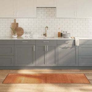 vidaXL Covor dreptunghiular, maro, 60x200 cm, bambus imagine