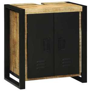 vidaXL Dulap de chiuvetă Maro 55 x 35 x 60 cm Lemn masiv de mango imagine