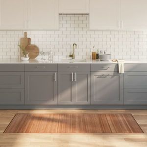 vidaXL Covor dreptunghiular, natural, 80x200 cm, bambus imagine