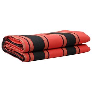 vidaXL Material de înlocuire pentru copertină Portocaliu și negru imagine
