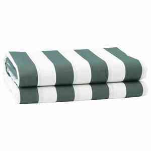 vidaXL Material de înlocuire pentru copertină Verde și alb 10 x 1.6 m imagine