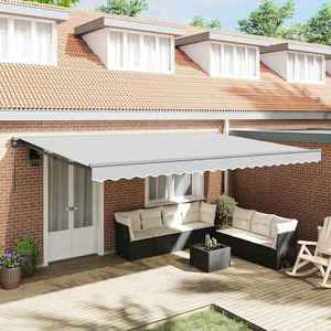 vidaXL Cadru de copertină Antracit 4 × 3 m Oțel și aluminiu vopsit imagine