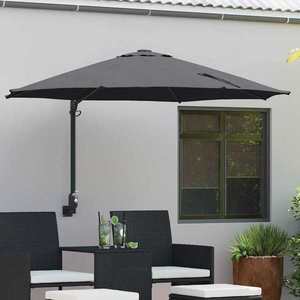 vidaXL Parasol de Grădină Antracit și negru 248 x 248 x 148 cm imagine