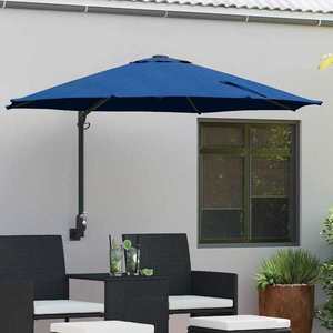 vidaXL Parasol de Grădină Albastru și Negru 248 x 248 x 148 cm imagine
