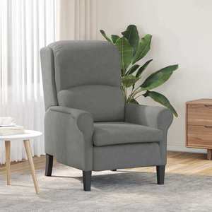 vidaXL fotoliu Gri închis 76 x 94 x 102 cm Microfibră imagine