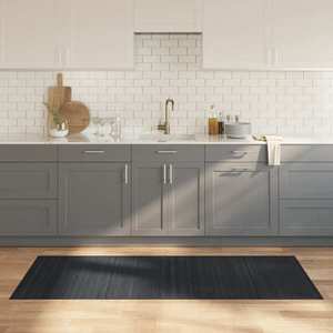 vidaXL Covor dreptunghiular, gri, 80x200 cm, bambus imagine