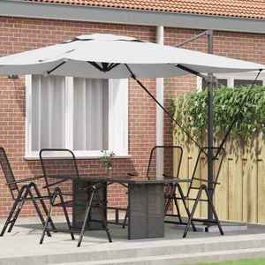 vidaXL Parasol Roma Bej 286 x 285 x 265 cm Poliester și Aluminiu imagine
