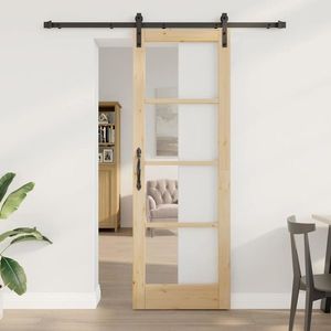 vidaXL Ușă de interior ORKDAL natural 73, 5 x 211 cm Lemn de pin masiv imagine