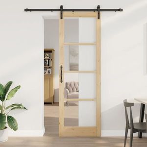 vidaXL Ușă de interior ORKDAL natural 78 x 232 cm Lemn de pin masiv imagine