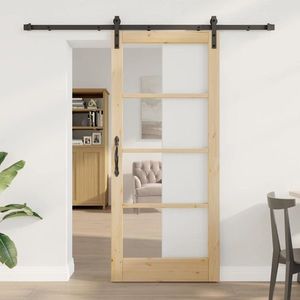 vidaXL Ușă de interior ORKDAL natural 86 x 198, 5 cm Lemn de pin masiv imagine