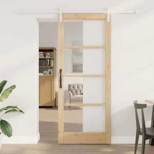 vidaXL Ușă de interior ORKDAL natural 86 x 211 cm Lemn de pin masiv imagine