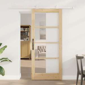 vidaXL Ușă glisantă ORKDAL Maro 86 x 198, 5 cm imagine