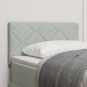 vidaXL Tăblie LED cu lumini cu bandă LED Gri deschis 80 cm Catifea imagine