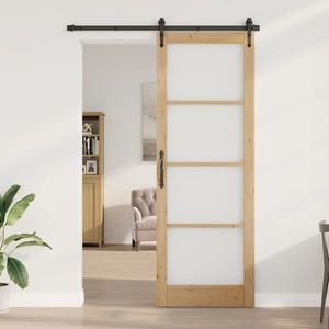 vidaXL Ușă Interioară cu Sticlă ORKDAL Maro 83 x 232 cm imagine