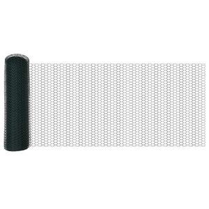 vidaXL Gard hexagonal Verde 0.4 x 10 m Oțel imagine