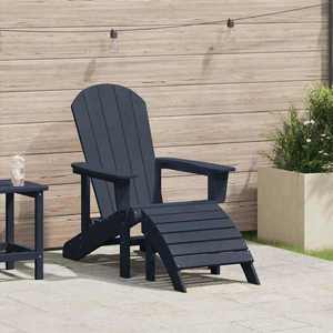 vidaXL Scaun Adirondack Bleumarin 74 x 82 x 92cm HDPE imagine