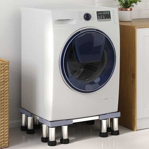 vidaXL Suport pentru mașina de spălat Gri 67 x 67 x 21.5 cm Metal imagine