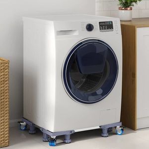 vidaXL Suport pentru mașina de spălat Manual Gri 67 x 67 x 12 cm Metal imagine