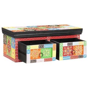 vidaXL Dulap TV Multicolour 60 x 30 x 24 cm Lemn masiv de mango imagine