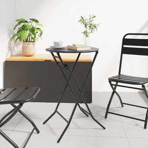 vidaXL Masă de Grădină Antracit 50 x 50 x 72 cm Oțel imagine