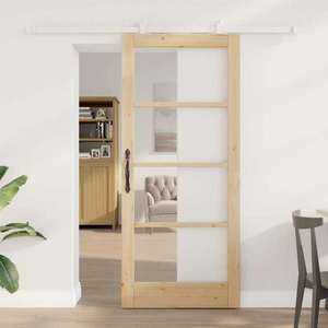 vidaXL Ușă glisantă ORKDAL Maro 86 x 198, 5 cm imagine