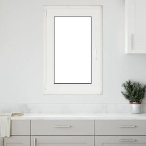 vidaXL Fereastră de subsol „RISOR” 60x100 cm oscilo-batantă DIN stânga antracit imagine