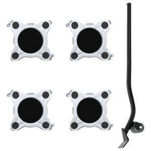 vidaXL Role pentru mobilă, 4 buc., cu dispozitiv de ridicare, 15, 5x15, 5x5, 5 cm, oțel, 1000 kg imagine