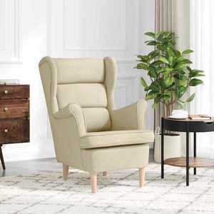 vidaXL Fotoliu, crem, 74x84x100 cm, textil imagine