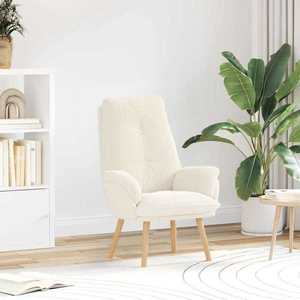 vidaXL fotoliu Crem 61 x 78 x 98 cm Țesătura Sherpa imagine