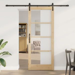 vidaXL Ușă glisantă Altele ORKDAL Maro 86 x 211 cm imagine