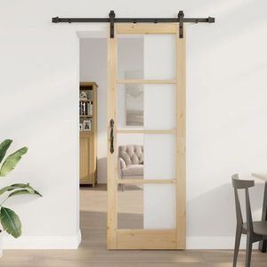 vidaXL Ușă glisantă Altele ORKDAL Maro 73.5 x 211 cm imagine