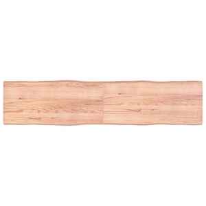 vidaXL Blat masă, 220x50x(2-6) cm, maro, lemn tratat contur organic imagine