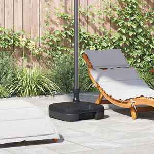 vidaXL Bază pentru parasolar în aer liber Negru 45 x 45 x 29.5 cm imagine